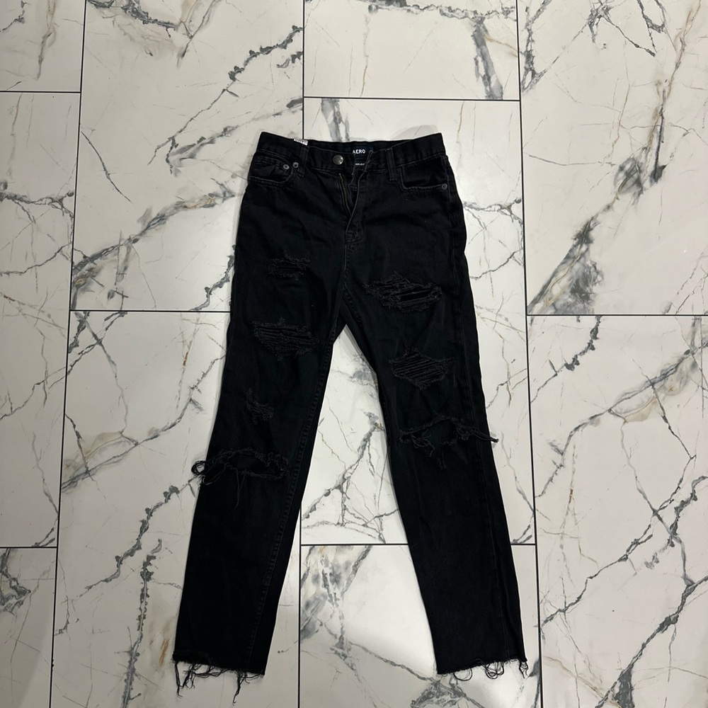 Women’s Ripped Black Jeans